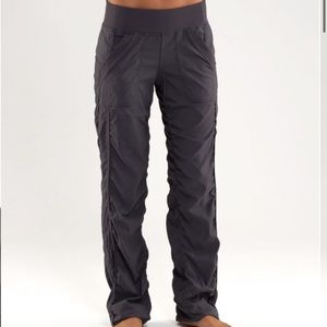 Lululemon Black striped Street to Studio Pants Sz 2